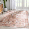 Elizabeth Global Vintage Patchwork Pattern Blush Pink Rug