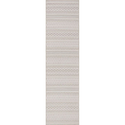 Arwen Tribal Indoor/Outdoor Ivory Textured Rug