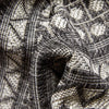 Arwen Tribal Indoor/Outdoor Black Textured Rug
