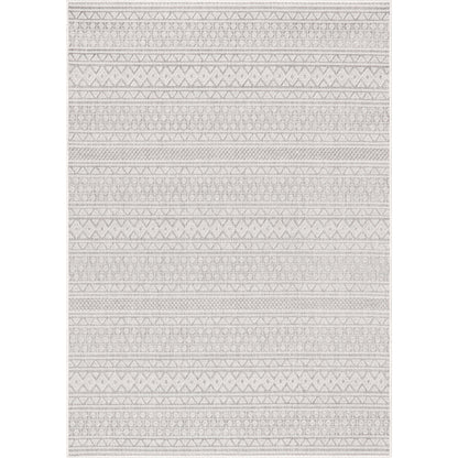 Arwen Tribal Indoor/Outdoor Grey Textured Rug