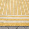 Frankie Modern Stripes Indoor/Outdoor Yellow Textured Rug