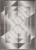 Winnie Contemporary Geometric Pattern Grey Glam Rug