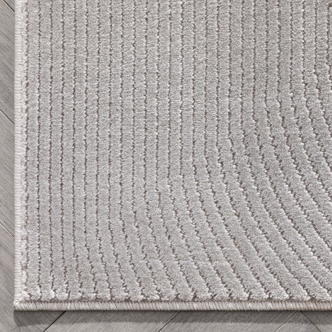 Walter Retro Marble Pattern Grey Glam Rug