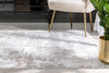 Angus Modern Abstract Distressed Grey Blush Glam Rug