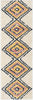 Crew Moroccan Tribal Diamond Ivory Rainbow Shag Rug