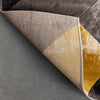 Rosa Gold Modern Geometric 3D Textured Rug