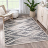 Salena Southwestern Medallion Pattern Ivory Looped Pile Rug