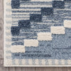Salena Southwestern Medallion Pattern Blue Looped Pile Rug