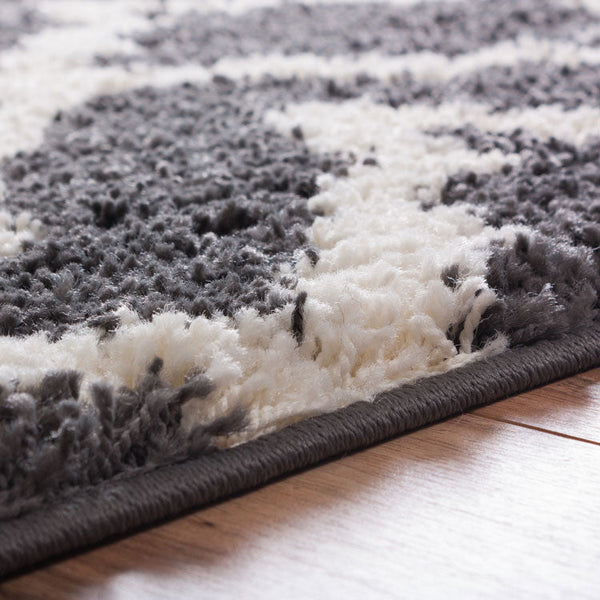 Linx Geometric Grey Modern Rug