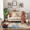 Vento Bohemian Modern Abstract Distressed Multi Rug