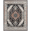 Julita Vintage Bohemian Aztec Tribal Black Rug