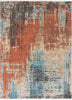 Regen Bohemian Modern Abstract Distressed Multi 2'3" x 7'3" Runner Rug