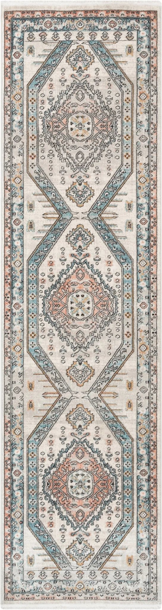 Jane Vintage Bohemian Aztec Tribal Blue Rug Well Woven