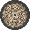 Kiera Bohemian Tribal Hand-Braided Jute Black Natural  Rug