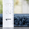 Halden Solid Pattern Dark Blue Thick  Nordic Shag Rug