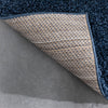 Halden Solid Pattern Dark Blue Thick  Nordic Shag Rug