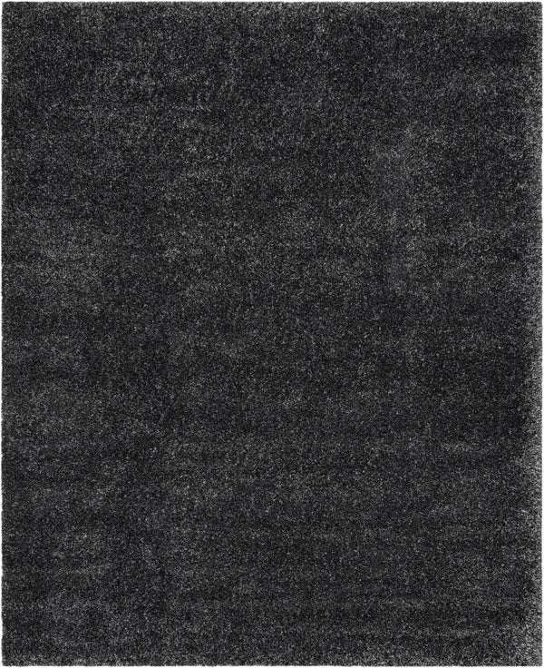 Halden Solid Pattern Dark Grey Thick  Nordic Shag Rug