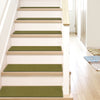 Warby Modern Green Non Slip 9" x 31" Stair Tread (Set of 7)