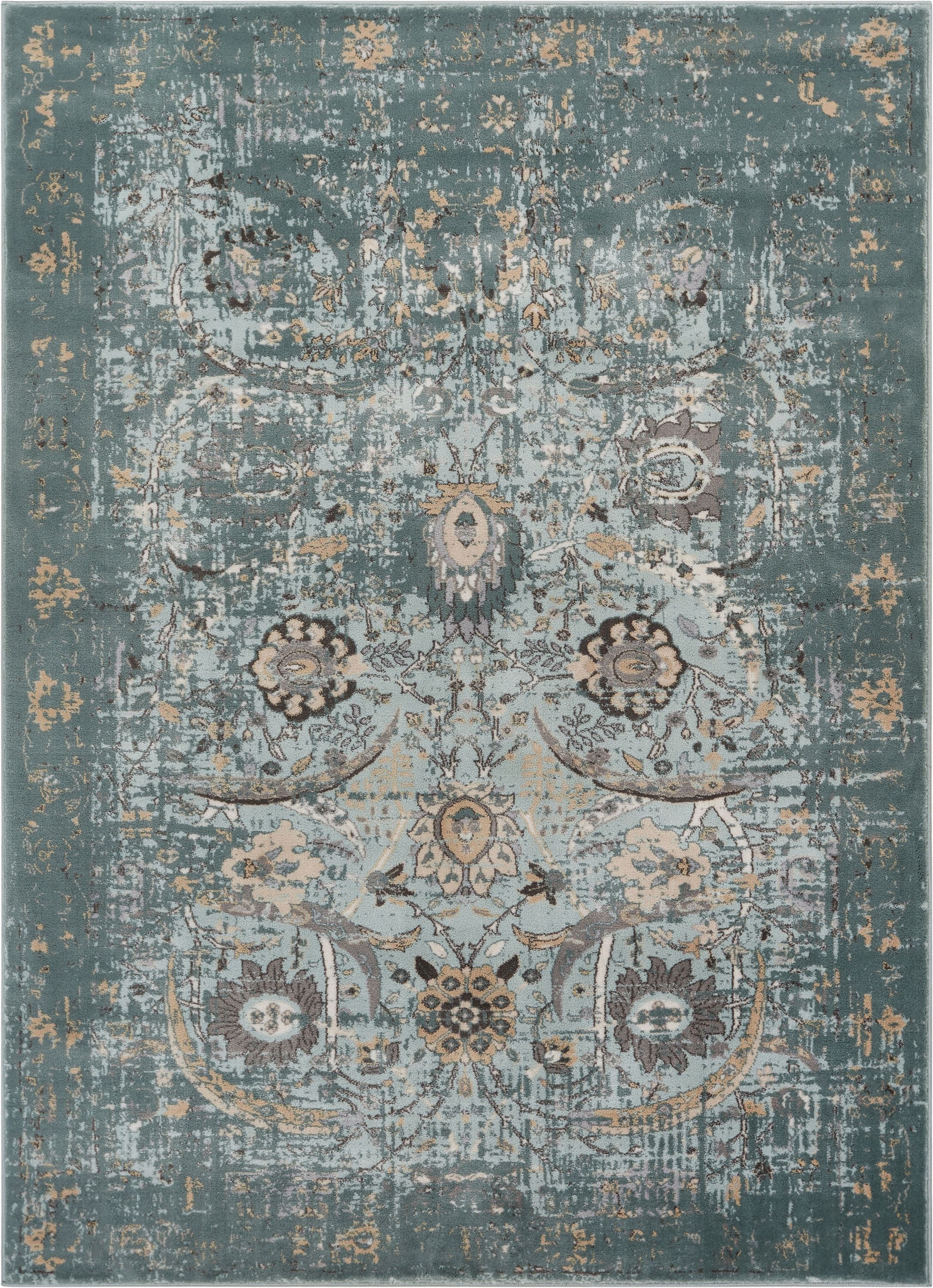 Goa Turkish Blue/Green Vintage Modern Rug