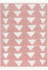 Triangles Modern Geometric Pattern Pink Kids Rug