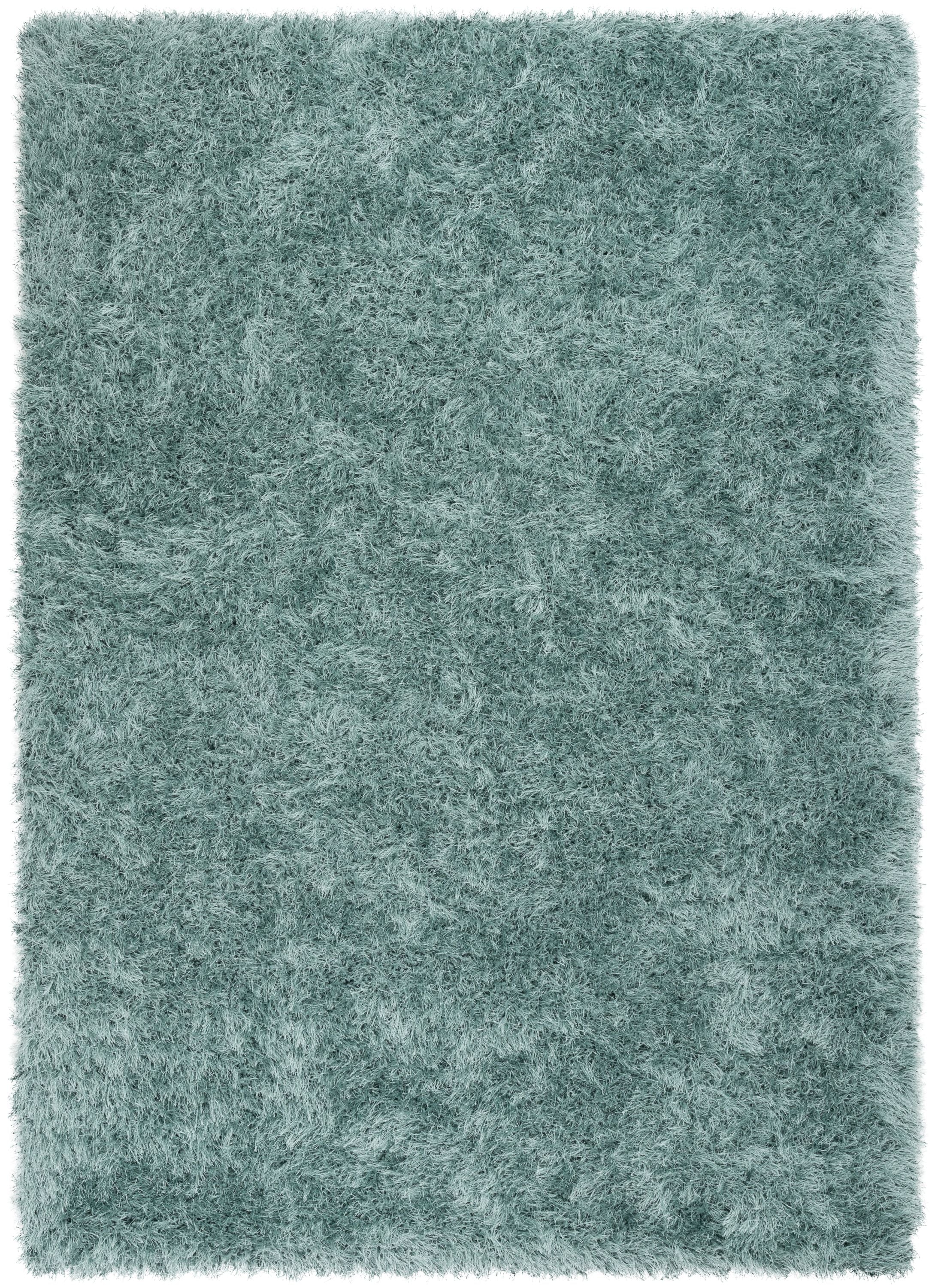 Chie Glam Solid Ultra-Soft Light Blue Shag Rug