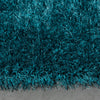 Chie Glam Solid Ultra-Soft Teal Shag Rug