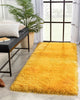 Chie Glam Solid Ultra Soft Yellow Shag Rug