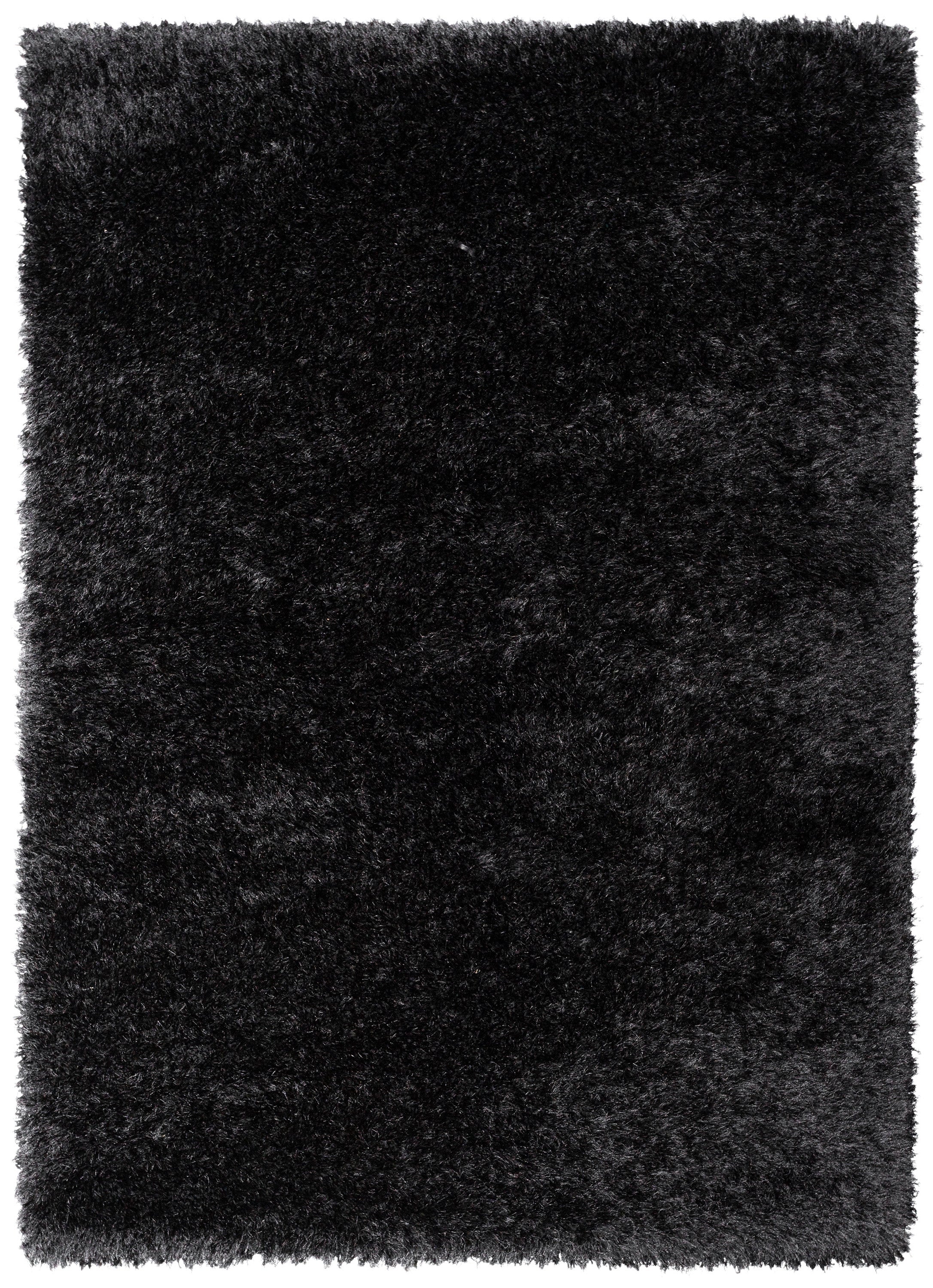 Chie Glam Solid Ultra Soft Dark Grey Shag Rug