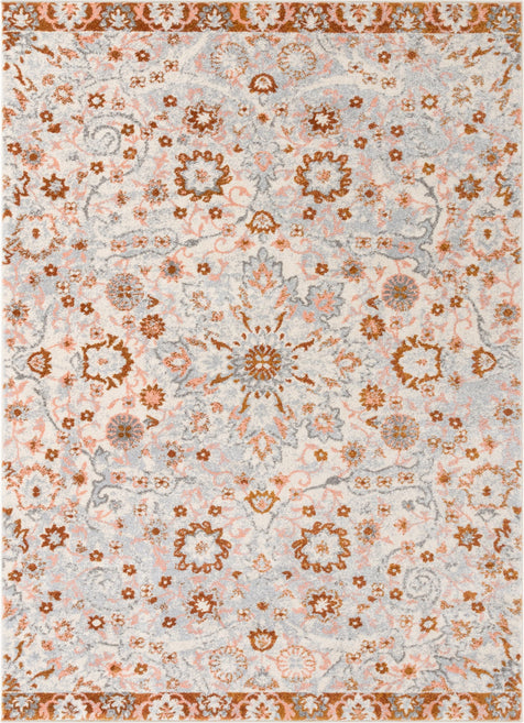 Wonderly Grey Copper Modern Rug