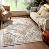 Bingley Traditional Medallion Pattern Ivory Farmhouse Rug