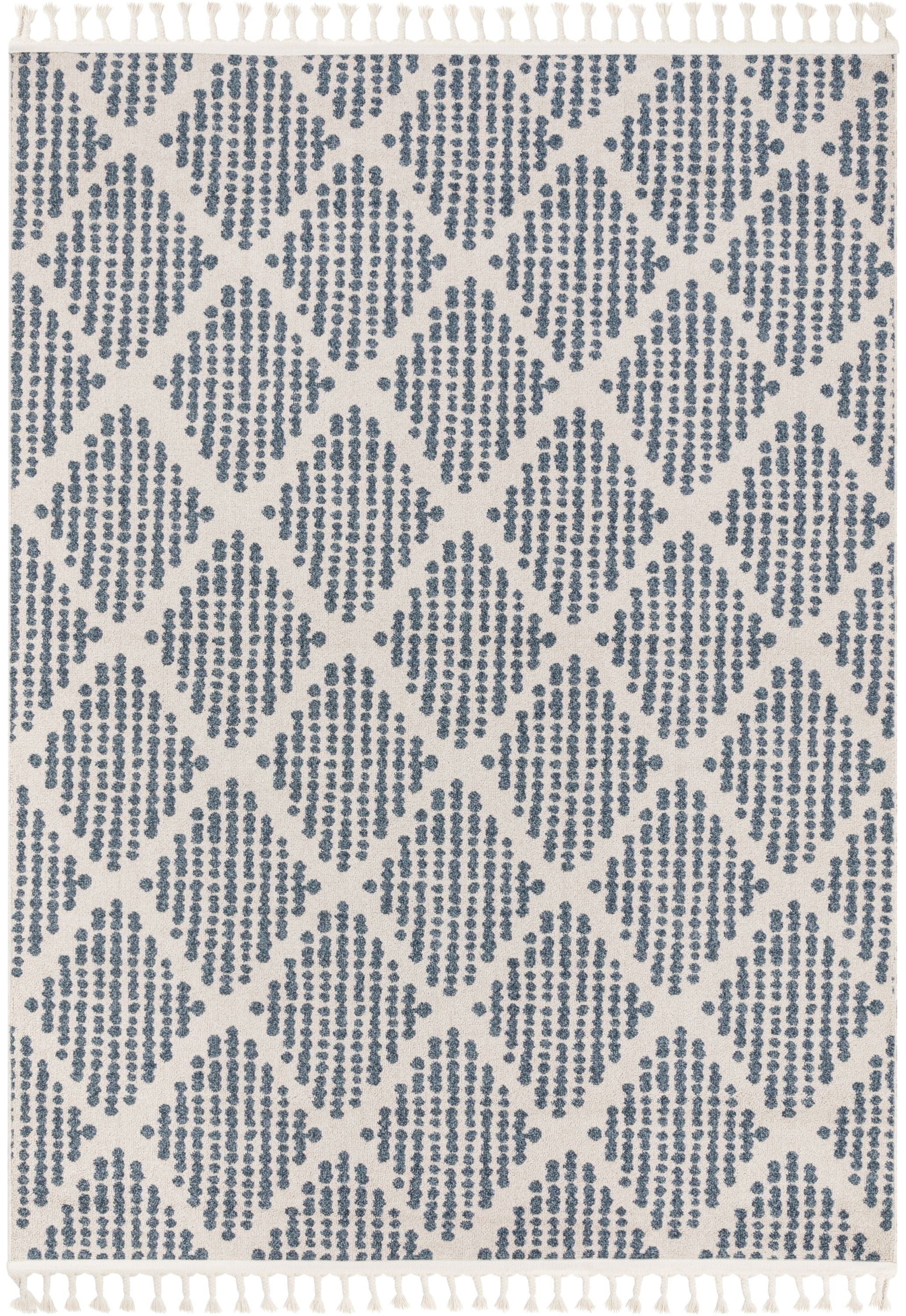 Arbor Moroccan Trellis Light Blue Kilim-Style 5'3" x 7'3" Rug