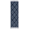 Arbor Moroccan Trellis Dark Blue Kilim-Style Rug