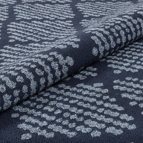 Arbor Moroccan Trellis Dark Blue Kilim-Style Rug