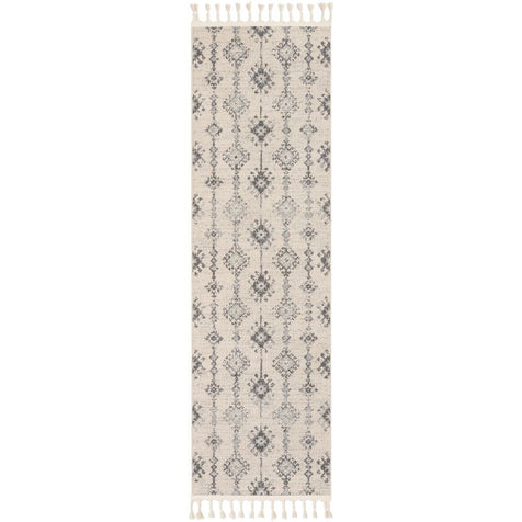 Concetta Moroccan Trellis Grey Kilim-Style 3'11 x 5'10" Rug