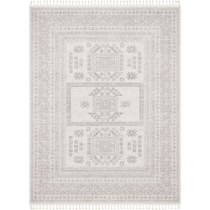 Carina Tribal Medallion Beige Kilim-Style Rug