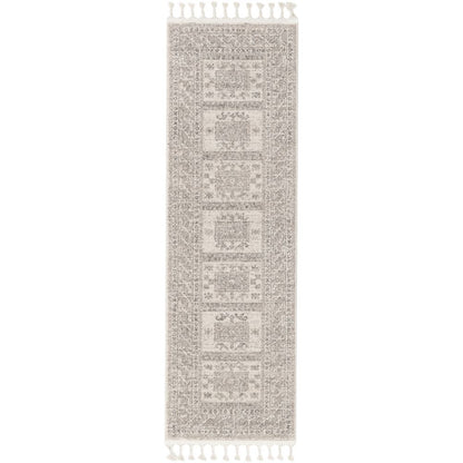 Carina Tribal Medallion Beige Kilim-Style Rug