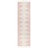 Zipped Tribal Aztec Geometric Blush Kilim-Style Rug