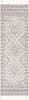 Zafer Tribal Geometric Pattern Ivory Kilim-Style Rug