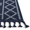 Mica Southwestern Tribal Geometric Dark Blue Kilim-Style Rug