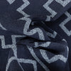 Mica Southwestern Tribal Geometric Dark Blue Kilim-Style Rug