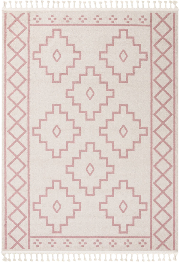 Mica Southwestern Tribal Geometric Blush Kilim-Style Rug
