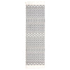 Covina Tribal Geometric Diamond Grey Kilim-Style Rug