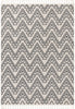 Tico Geometric Tribal Beige 5'3" x 7'3" Kilim-Style Rug
