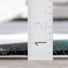 Salar Modern Geometric Grey Green High-Low Rug