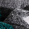 Salar Modern Geometric Grey Green High-Low Rug