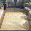 Celesine Oriental Medallion Indoor/Outdoor Yellow Flat-Weave Rug