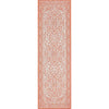 Celesine Oriental Medallion Indoor/Outdoor Orange Flat-Weave Rug