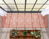 Delphi Oriental Persian Indoor/Outdoor Orange Flat-Weave Rug