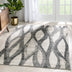 Toro Modern Ogee Geometric Ivory Rug