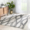 Toro Modern Ogee Geometric Ivory Rug